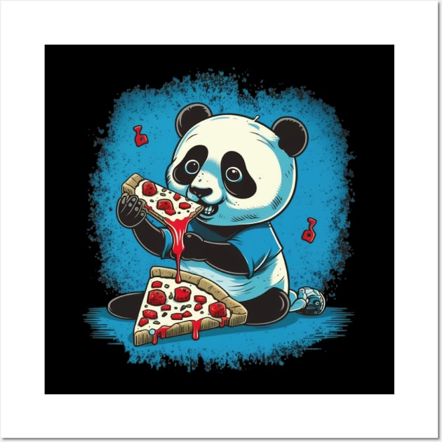 panda pizza Wall Art by rocknerd